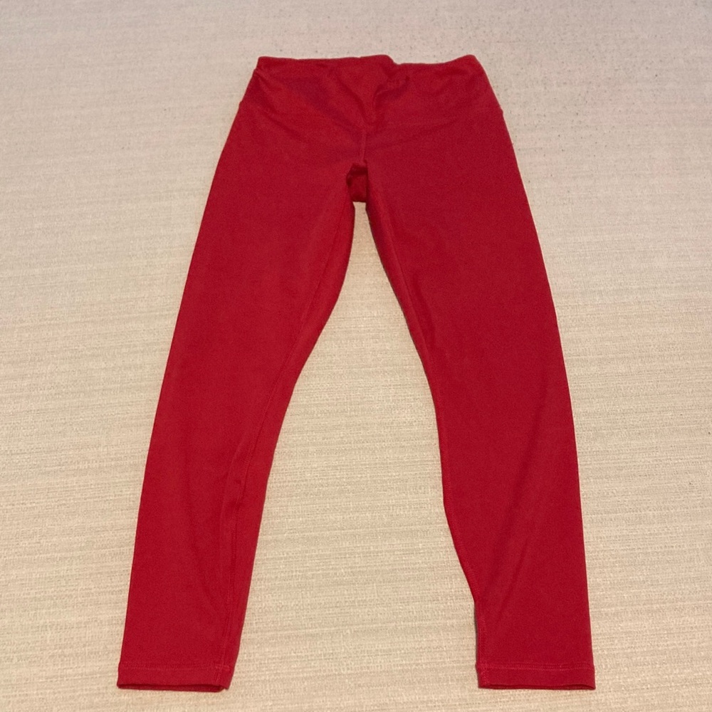 90 Degree By Reflex Vibrant Red Kids Leggings